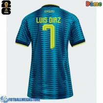 Fotballdrakt Dame Colombia Luis Diaz #7 Bortedrakt VM 2026 Kortermet